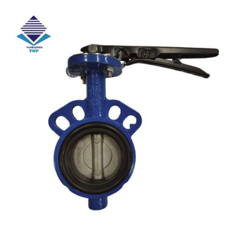 Van bướm tay gạt thân gang cánh inox Wonil