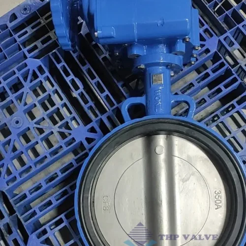 Ảnh thực tế van bướm điều khiển điện Kosaplus DN350 tại THP