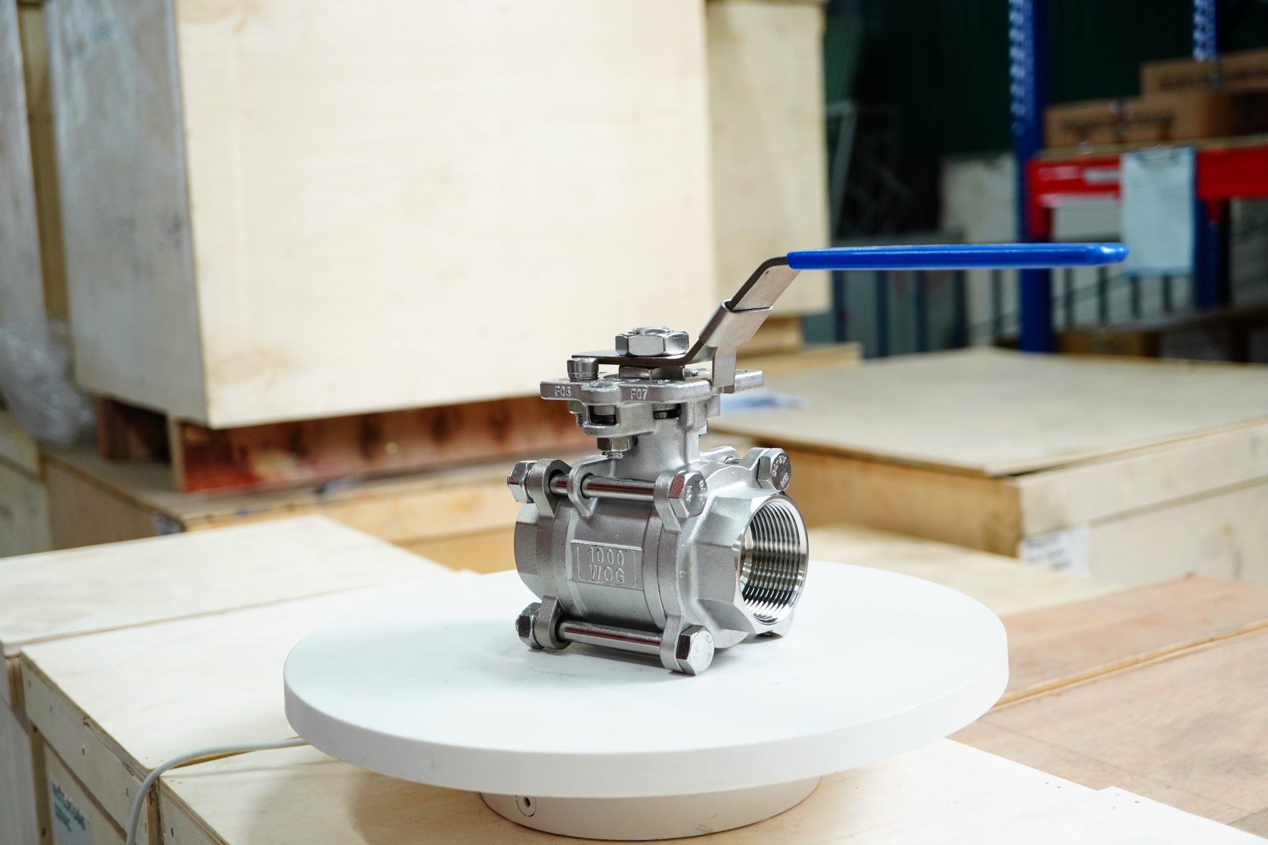 Van bi 3 thân inox tay gạt