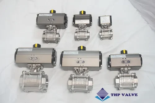 Van bi 3 PCs điều khiển khí nén KosaPlus Hàn Quốc DN15 DN20 DN32 DN40 DN50