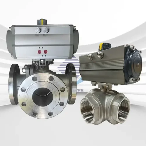Van bi 3 ngã điều khiển khí nén