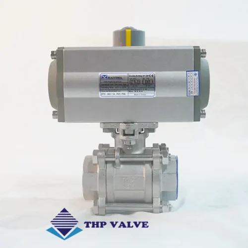 Van bi 3 thân điều khiển khí nén Đài Loan Haitima - DN40