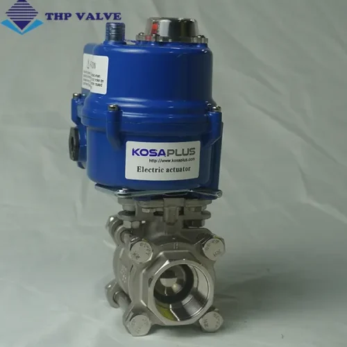 Van bi điều khiển điện lắp ren KosaPlus Hàn Quốc dạng 3 PCs