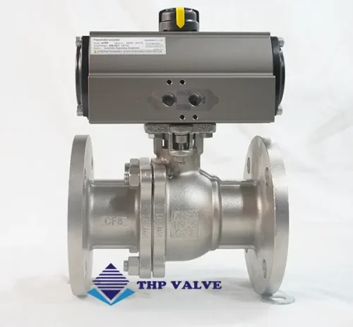 Van bi mặt bích điều khiển khí nén Hàn Quốc KosaPlus DN50