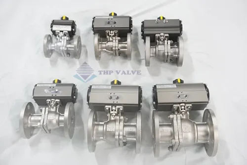 Van bi mặt bích điều khiển khí nén Kosaplus Hàn Quốc DN15 - DN50