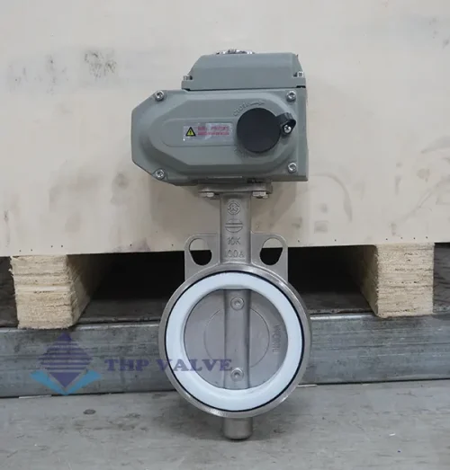 Van bướm inox điện từ