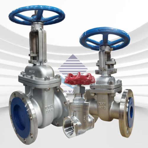 Van cổng inox 304 ty nổi - ty chìm kết nối mặt bích - lắp ren