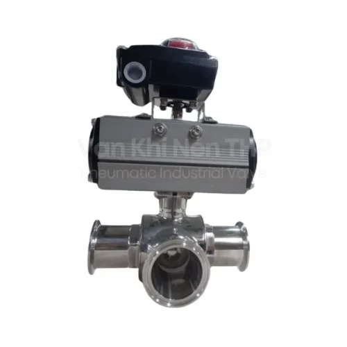 Van bi 3 ngã điều khiển khí nén