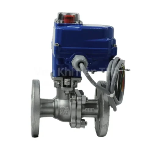 Van bi mặt bích điều khiển điện