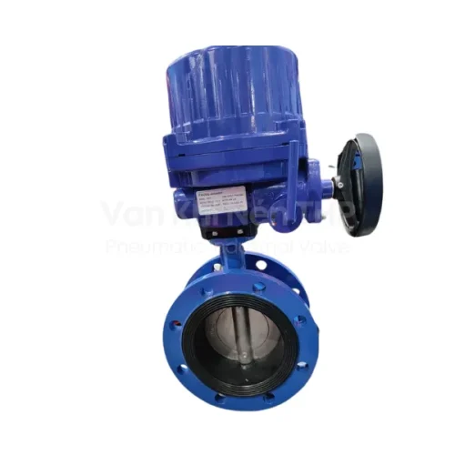 Van bướm điều khiển điện tay quay