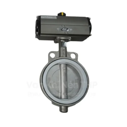 Van bướm inox điều khiển khí nén