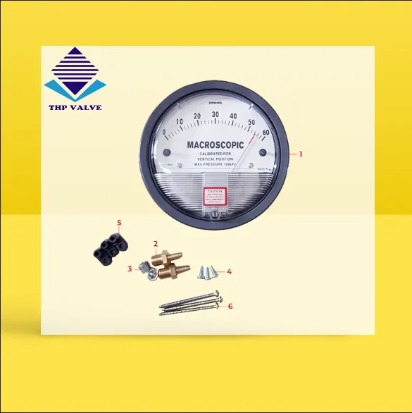 Hình ảnh của đồng hồ đo chênh áp phòng sạch