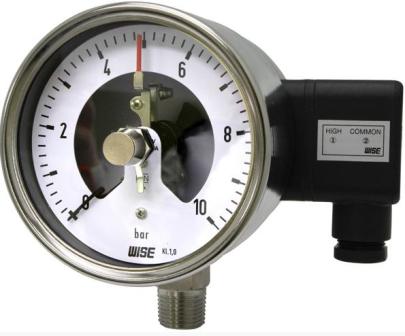 Đồng hồ đo áp suất 3 kim, tiếp điểm - wise - Model: P512