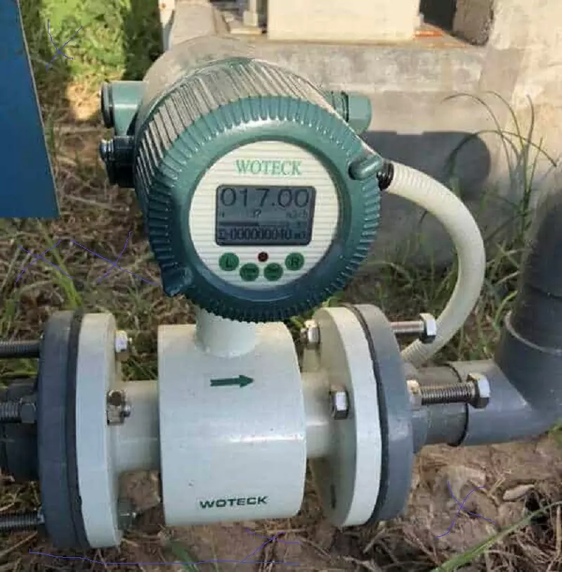 Đồng hồ đo nước điện từ Woteck khi lắp đặt trên các hệ thống đường ống