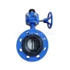 Van bướm 2 mặt bích tay quay thân gang cánh inox Wonil