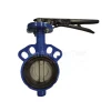 Van bướm tay gạt thân gang cánh inox Wonil