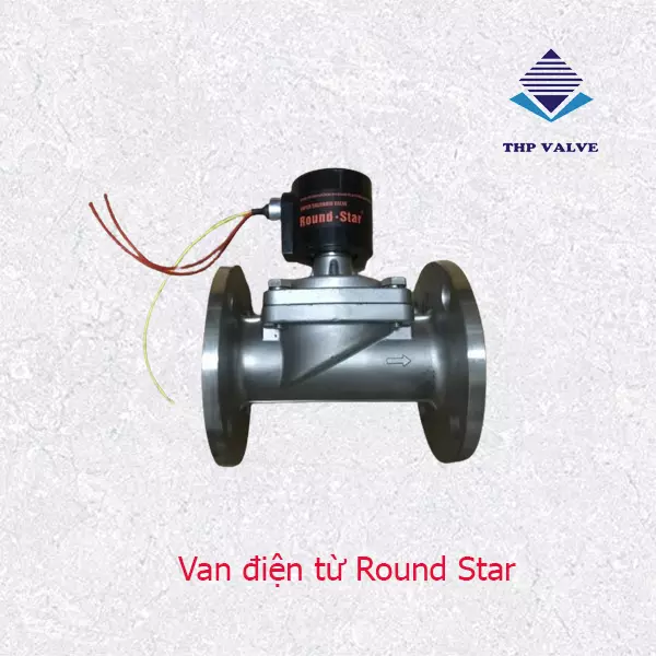 van điện từ dùng cho hơi lắp bích thương hiệu Round Star