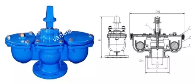 Cấu tạo của van xả khí gang