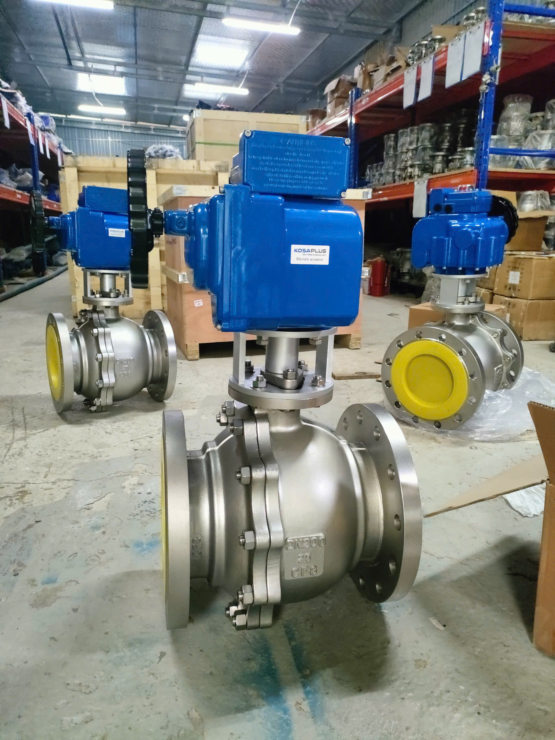 Cung cấp van bi mặt bích điều khiển điện DN15 - DN200