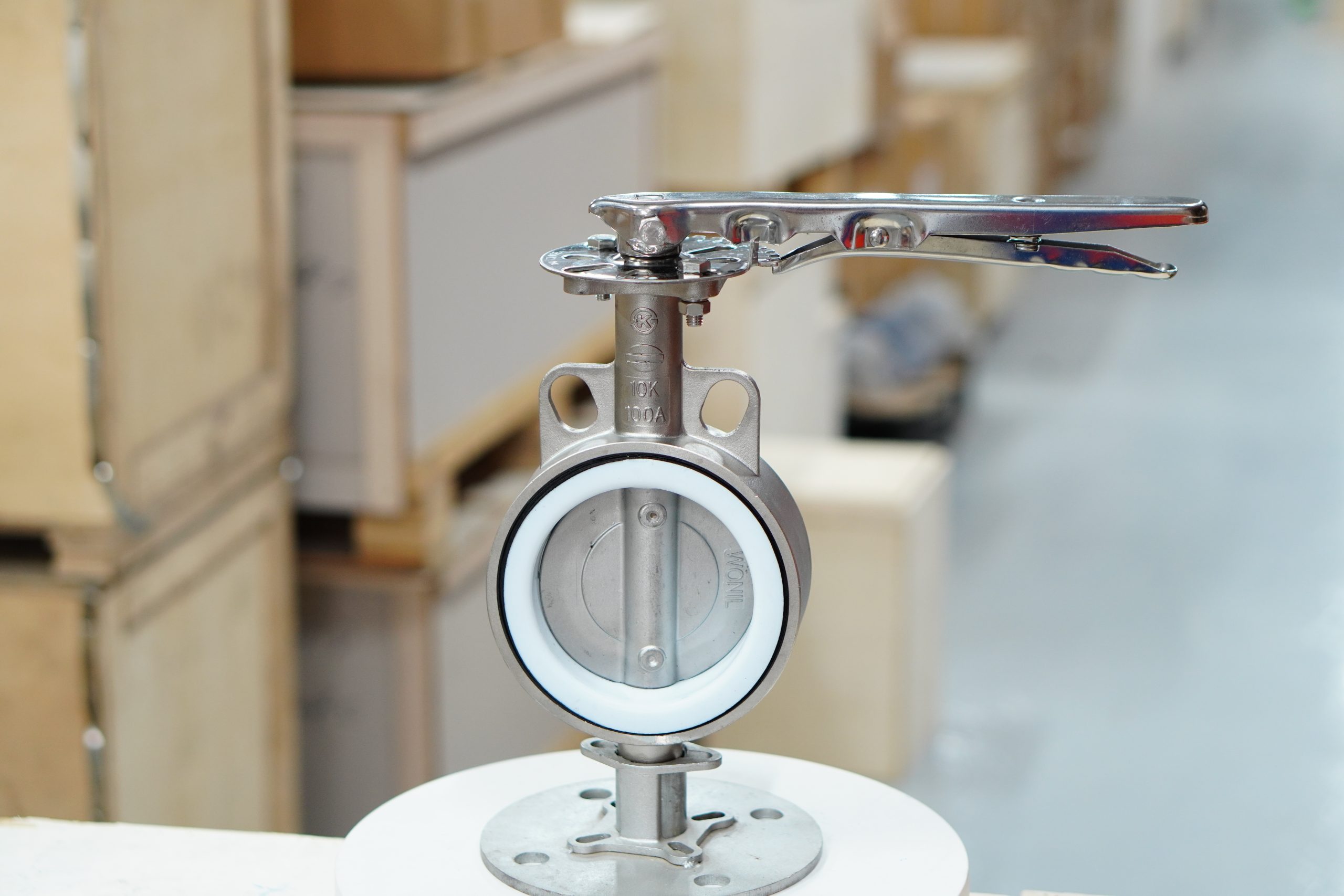 van bướm jis10k inox tay gạt