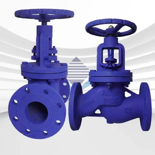 Van cầu mặt bích tiêu chuẩn DIN chất liệu gang DN100