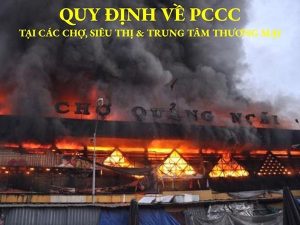Quy định về PCCC tại chợ - trung tâm thương mại