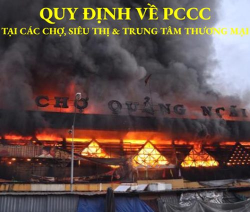 Quy định về PCCC tại chợ - trung tâm thương mại