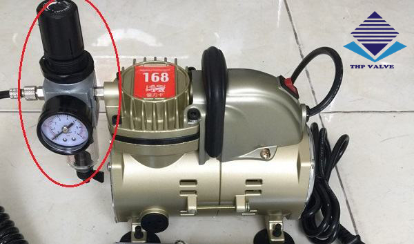 Bộ chỉnh áp khí nén lắp đặt ở máy nén khí mini