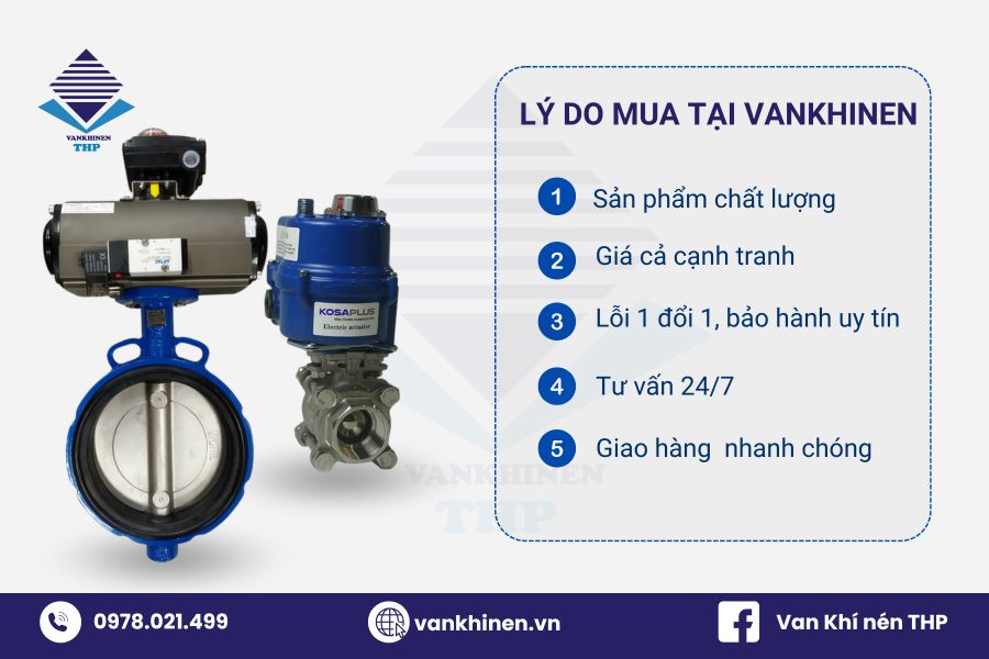 Lý do nên mua van điều khiển tại VankhinenTHP