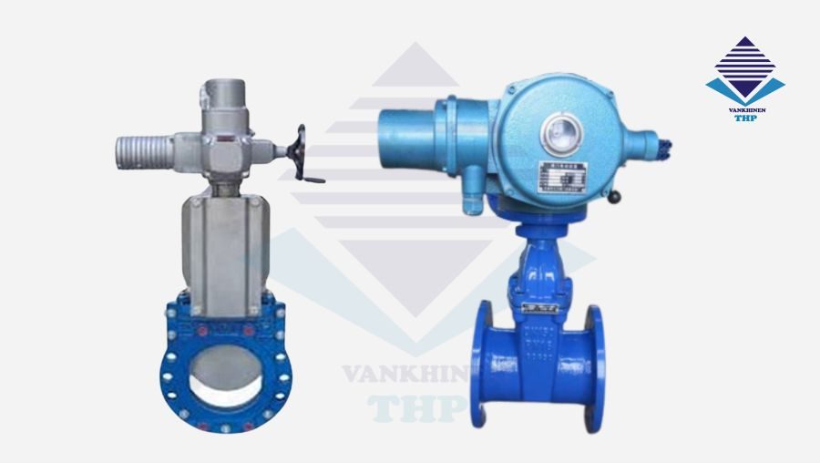 Van cổng điều khiển bằng điện