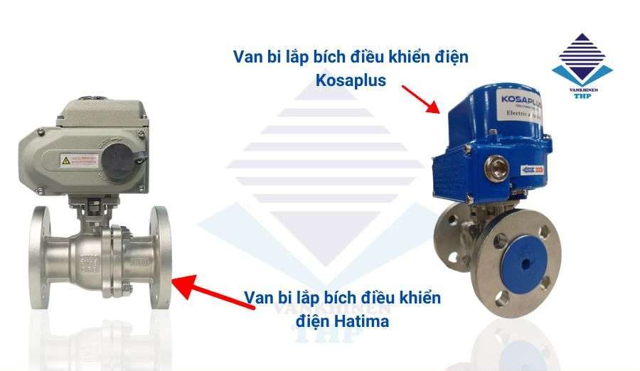 Van bi lắp bích điều khiển điện