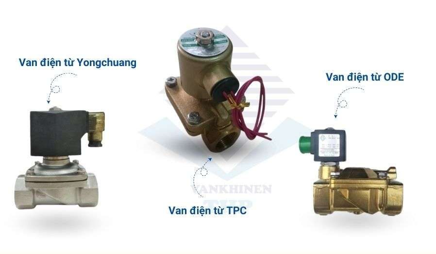Một số loại van điện từ thương hiệu nổi tiếng