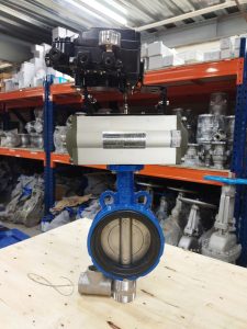 Van bướm điều khiển khí nén